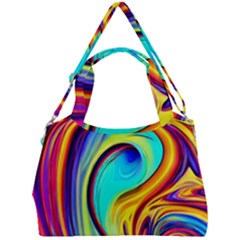 Fluid Art Pattern Double Compartment Shoulder Bag by GardenOfOphir