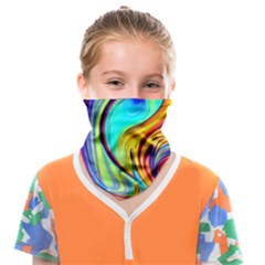 Fluid Art Pattern Face Covering Bandana (kids) by GardenOfOphir