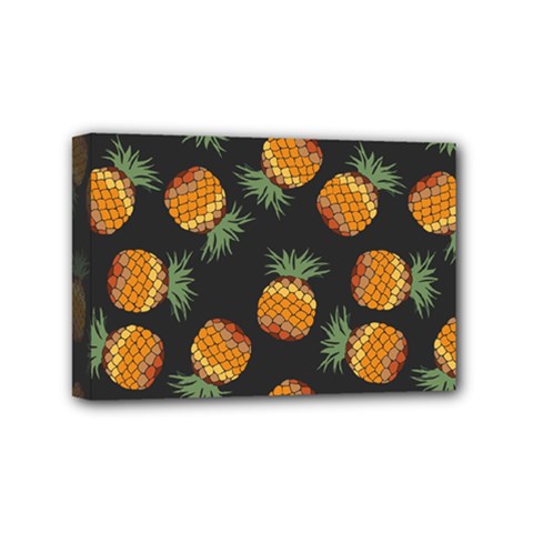 Pineapple Background Pineapple Pattern Mini Canvas 6  X 4  (stretched) by Wegoenart