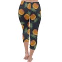 Pineapple Background Pineapple Pattern Capri Winter Leggings  View4