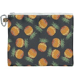 Pineapple Background Pineapple Pattern Canvas Cosmetic Bag (xxxl)