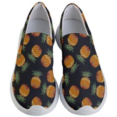 Pineapple Background Pineapple Pattern Women s Lightweight Slip Ons by Wegoenart