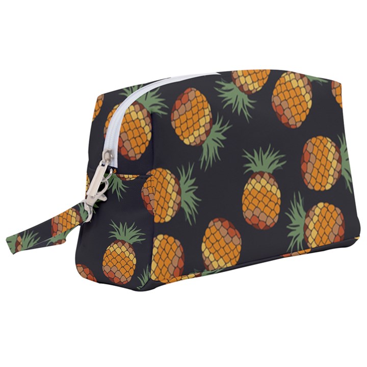 Pineapple Background Pineapple Pattern Wristlet Pouch Bag (Large)