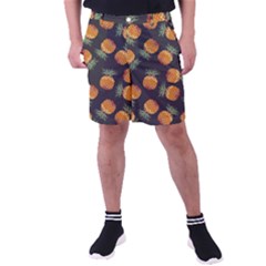 Pineapple Background Pineapple Pattern Men s Pocket Shorts by Wegoenart