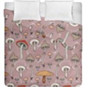 Mushrooms Autumn Fall Pattern Seamless Decorative Duvet Cover Double Side (King Size) View1