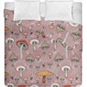 Mushrooms Autumn Fall Pattern Seamless Decorative Duvet Cover Double Side (King Size) View2