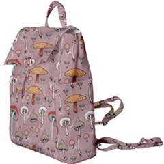 Mushrooms Autumn Fall Pattern Seamless Decorative Buckle Everyday Backpack by Wegoenart