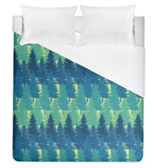 Christmas Trees Pattern Digital Paper Seamless Duvet Cover (queen Size)