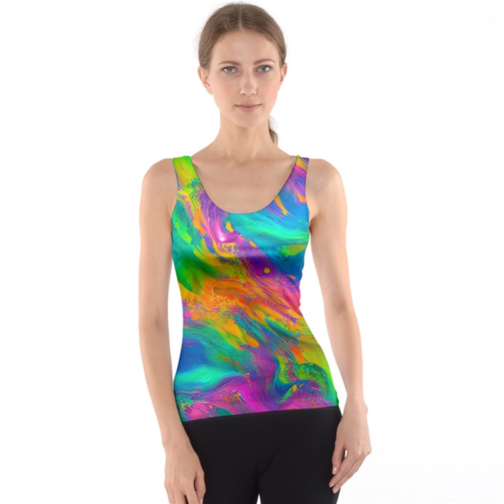 Marble Art Pattern Tank Top