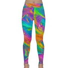 Marble Art Pattern Classic Yoga Leggings by GardenOfOphir