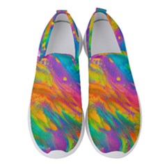 Marble Art Pattern Women s Slip On Sneakers by GardenOfOphir