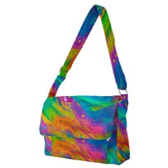 Marble Art Pattern Full Print Messenger Bag (m) by GardenOfOphir