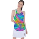 Marble Art Pattern Racer Back Mesh Tank Top View1