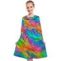 Marble Art Pattern Kids  Midi Sailor Dress View1