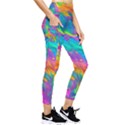 Marble Art Pattern Pocket Leggings  View4