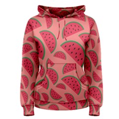 Watermelon Red Food Fruit Healthy Summer Fresh Women s Pullover Hoodie