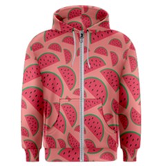 Watermelon Red Food Fruit Healthy Summer Fresh Men s Zipper Hoodie