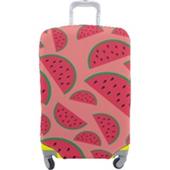 Watermelon Red Food Fruit Healthy Summer Fresh Luggage Cover (large) by Wegoenart