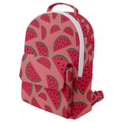 Watermelon Red Food Fruit Healthy Summer Fresh Flap Pocket Backpack (small) by Wegoenart