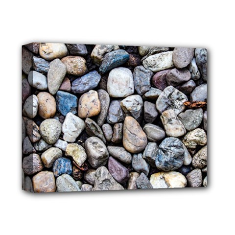 Stone Texture Nature Background Rocks Pebbles Deluxe Canvas 14  X 11  (stretched) by Wegoenart