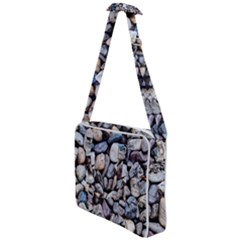 Stone Texture Nature Background Rocks Pebbles Cross Body Office Bag by Wegoenart