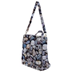 Stone Texture Nature Background Rocks Pebbles Crossbody Backpack by Wegoenart