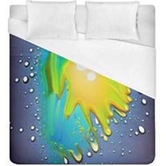 Liquid Background Duvet Cover (king Size) by GardenOfOphir