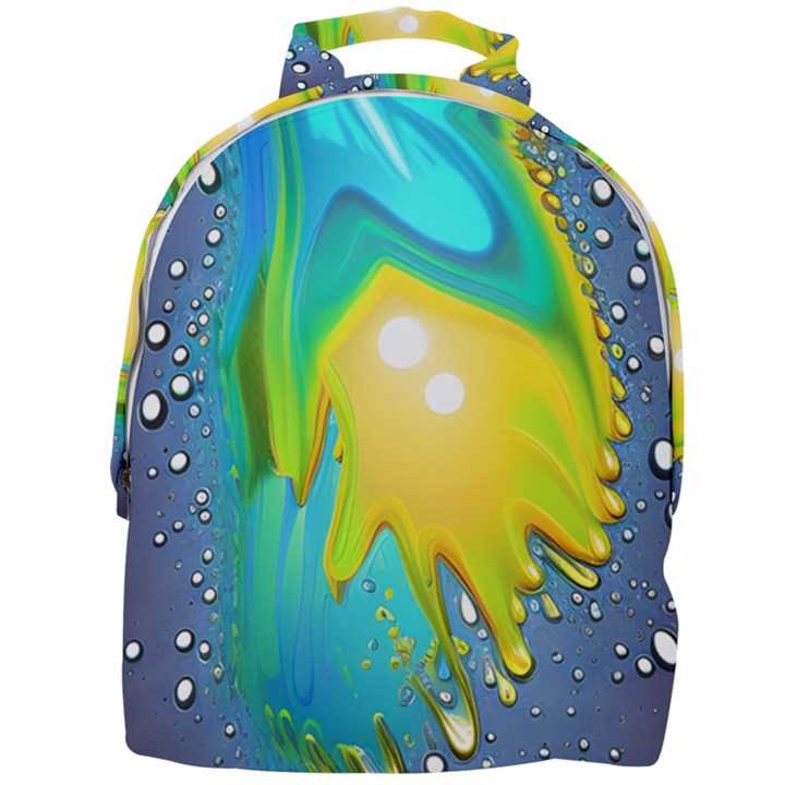 Liquid Background Mini Full Print Backpack