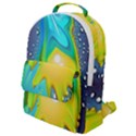 Liquid Background Flap Pocket Backpack (Small) View1