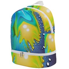 Liquid Background Zip Bottom Backpack by GardenOfOphir