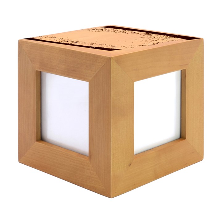 Liquid Background Wood Photo Frame Cube