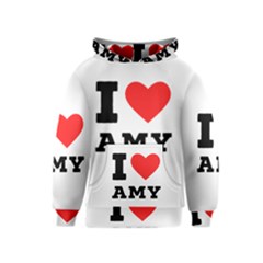 I Love Amy Kids  Pullover Hoodie by ilovewhateva