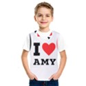 I love amy Kids  Basketball Tank Top View1