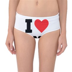 I Love Amy Mid-waist Bikini Bottoms by ilovewhateva