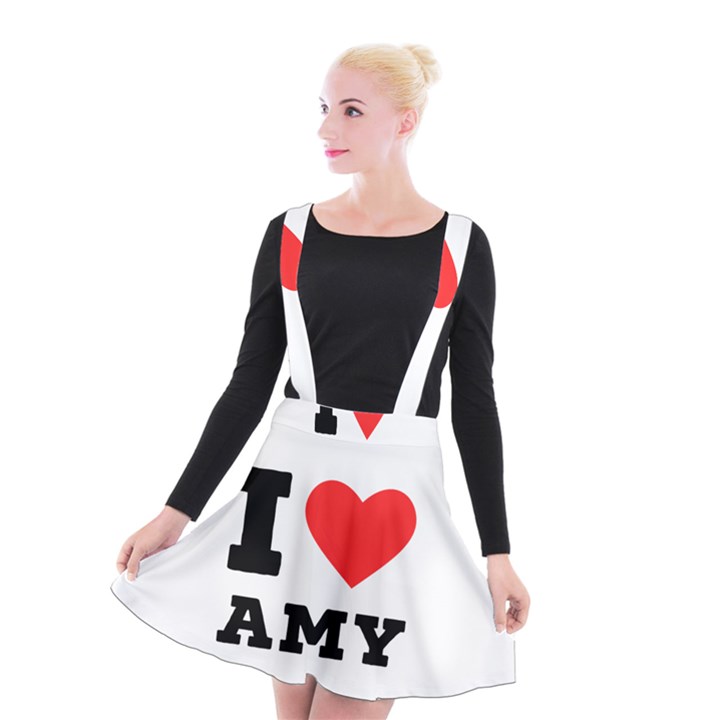 I love amy Suspender Skater Skirt