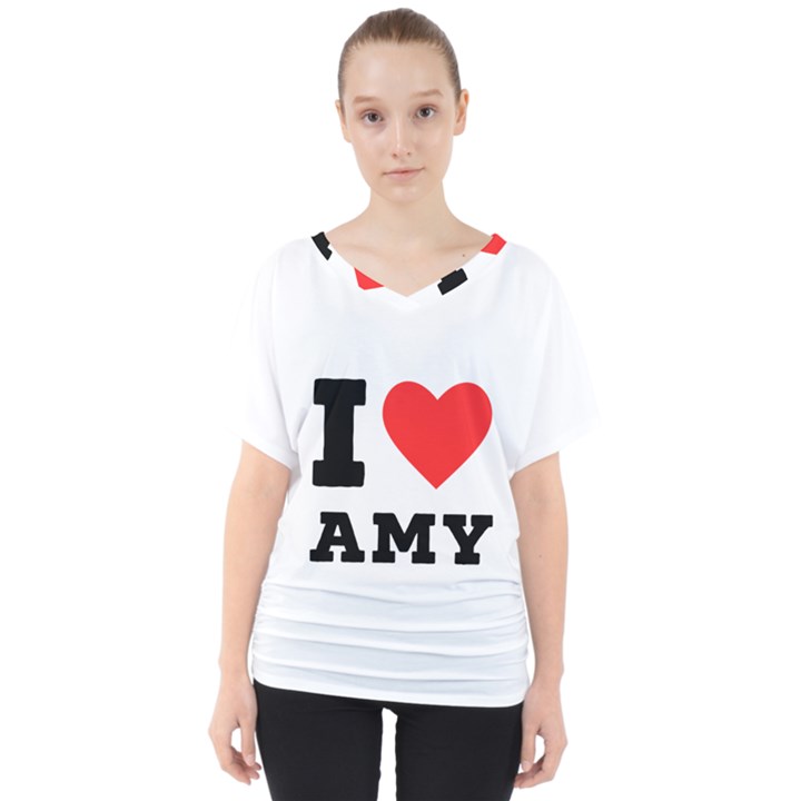 I love amy V-Neck Dolman Drape Top