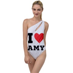 I Love Amy To One Side Swimsuit by ilovewhateva