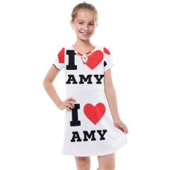 I Love Amy Kids  Cross Web Dress by ilovewhateva