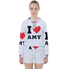 I Love Amy Women s Tie Up Sweat by ilovewhateva