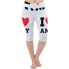 I Love Amy Lightweight Velour Cropped Yoga Leggings by ilovewhateva