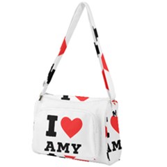 I Love Amy Front Pocket Crossbody Bag by ilovewhateva