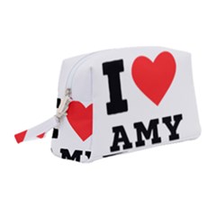 I Love Amy Wristlet Pouch Bag (medium) by ilovewhateva