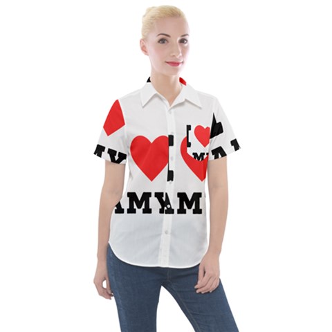 I Love Amy Women s Short Sleeve Pocket Shirt by ilovewhateva