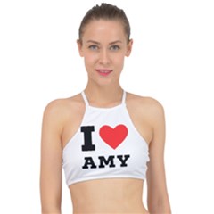 I Love Amy Racer Front Bikini Top by ilovewhateva