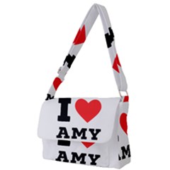 I Love Amy Full Print Messenger Bag (l) by ilovewhateva