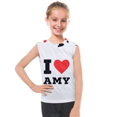 I Love Amy Kids  Mesh Tank Top by ilovewhateva