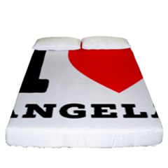 I Love Angela  Fitted Sheet (queen Size) by ilovewhateva