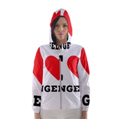 I Love Angela  Women s Hooded Windbreaker by ilovewhateva