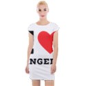 I love Angela  Cap Sleeve Bodycon Dress View1