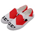 I love Angela  Men s Canvas Slip Ons View2